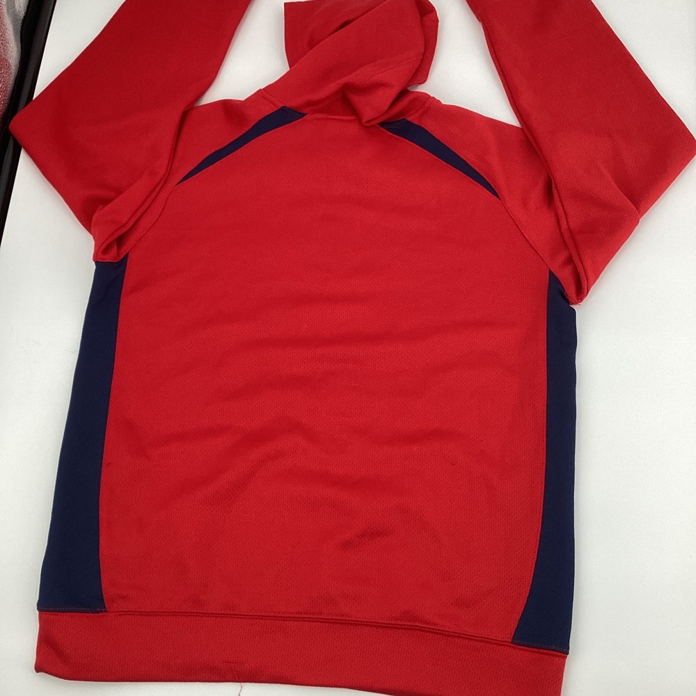 Nike Boston Red Sox Dri-FIT Hoodie Boys Large 16/18 Red Black MLB Pullover - Picture 4 of 5